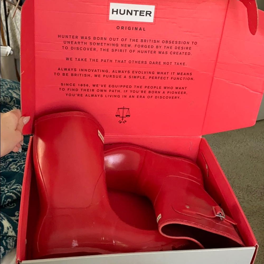 Red Hunter Rainboots